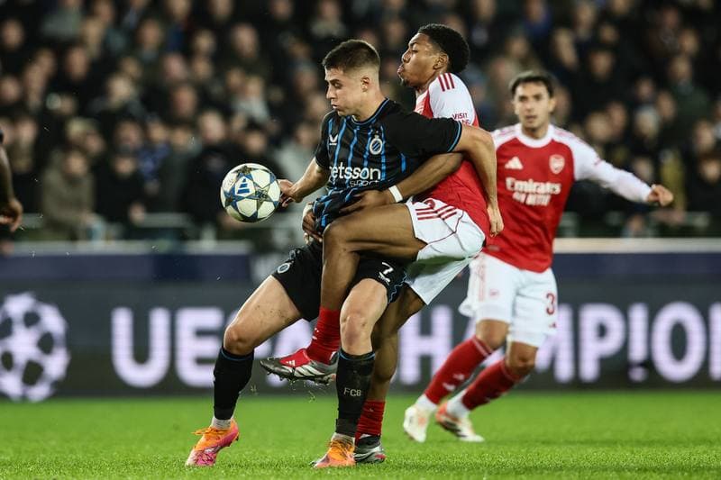 Football. UEFA Champions League. Club Brugge - Arsenal. 10.12.2025