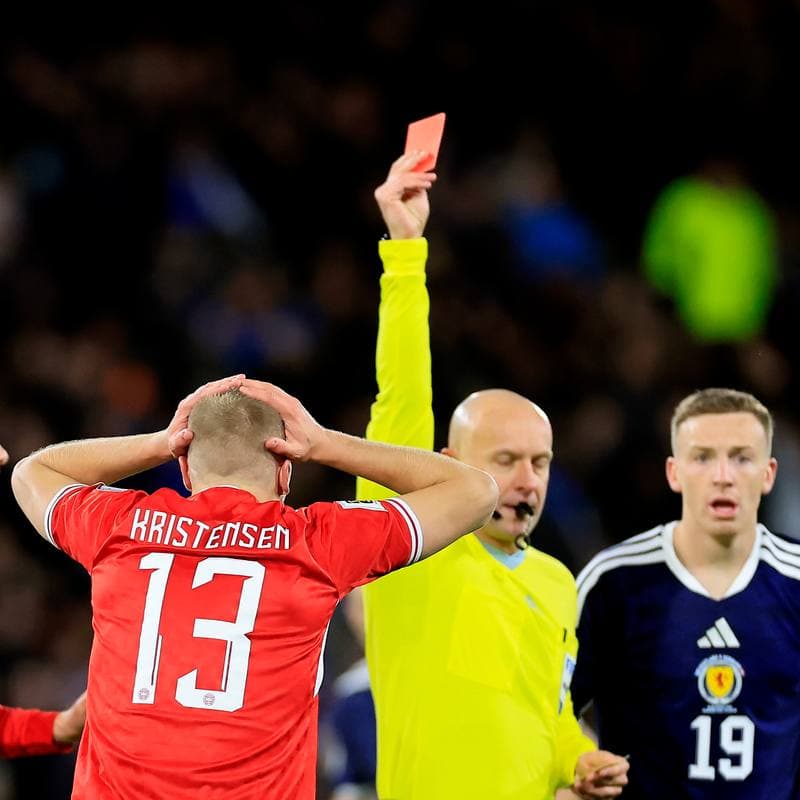 Football. 2026 FIFA World Cup Qualifiers. Scotland - Denmark. 18.11.2025