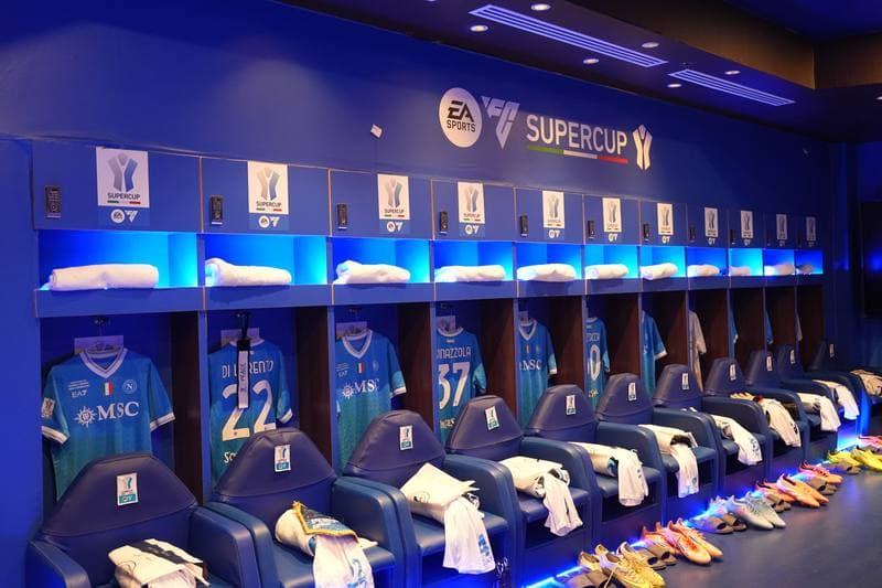 Football. EA Sports FC Supercup. Napoli - Bologna. 22.12.2025