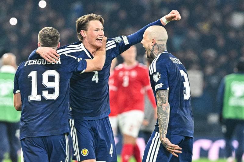 Football. 2026 FIFA World Cup Qualifiers. Scotland - Denmark. 18.11.2025