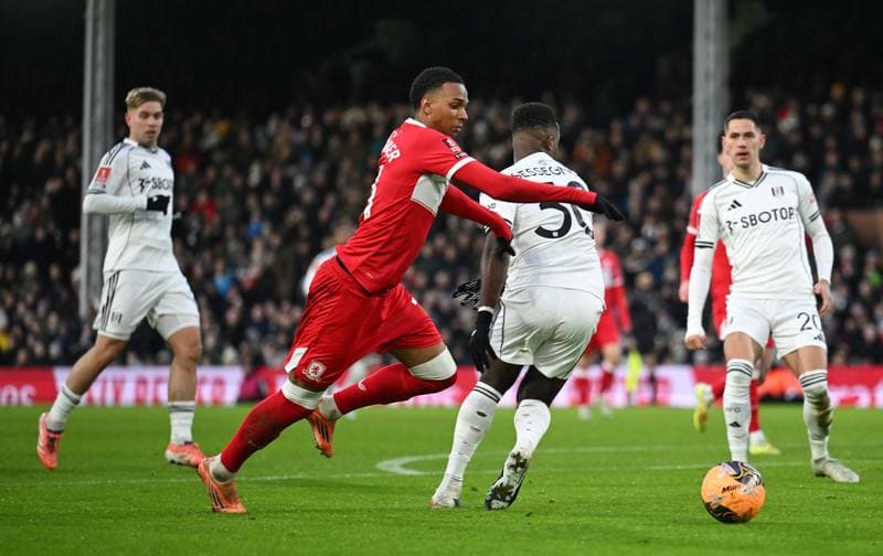 Football. Emirates FA Cup. Fulham - Middlesbrough. 10.01.2026