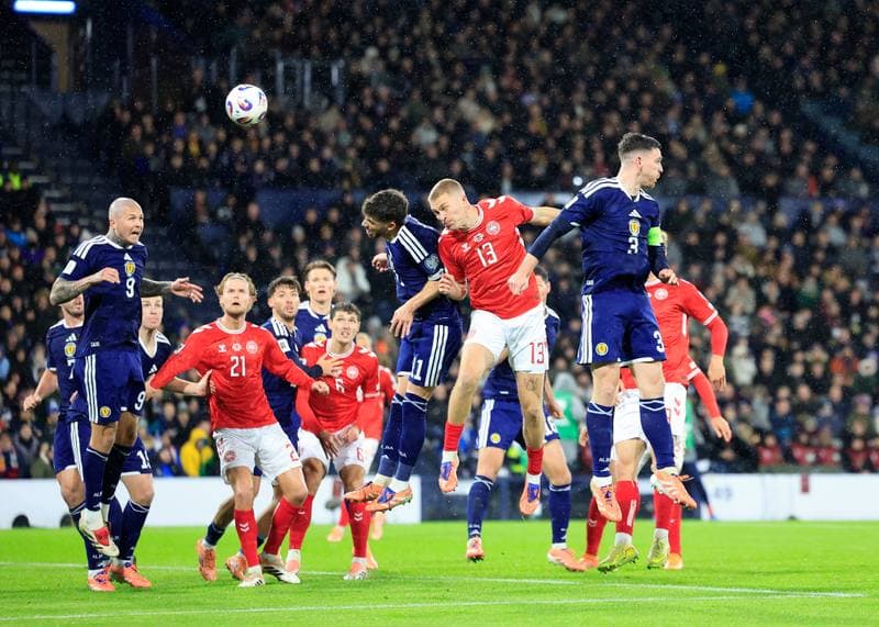 Football. 2026 FIFA World Cup Qualifiers. Scotland - Denmark. 18.11.2025