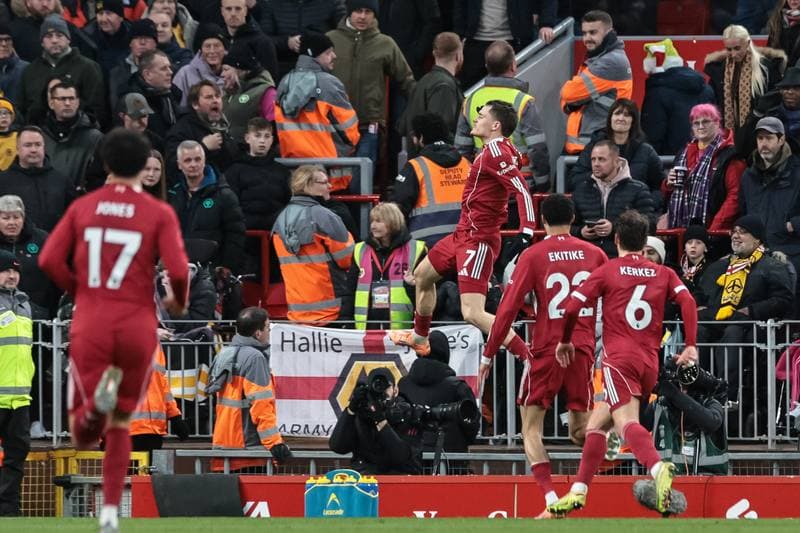 Football. Premier League. Liverpool - Wolverhampton Wanderers. 27.12.2025