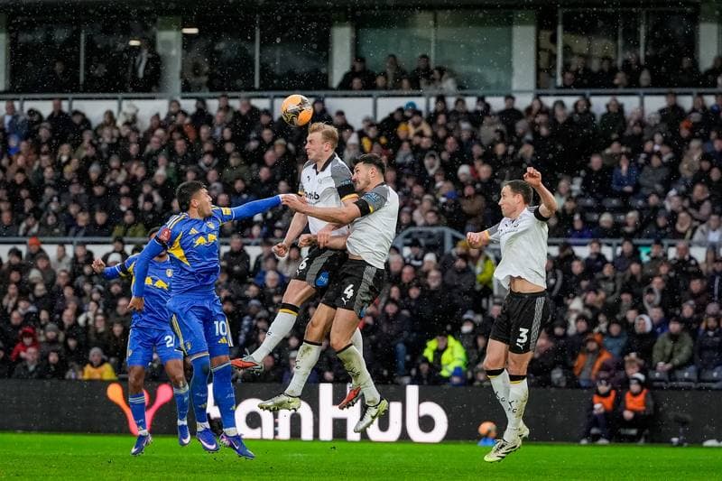Football. Emirates FA Cup. Derby County - Leeds United. 11.01.2026