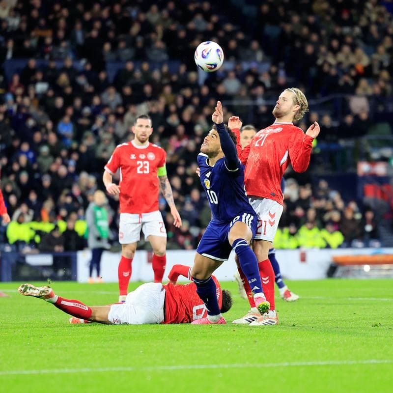 Football. 2026 FIFA World Cup Qualifiers. Scotland - Denmark. 18.11.2025
