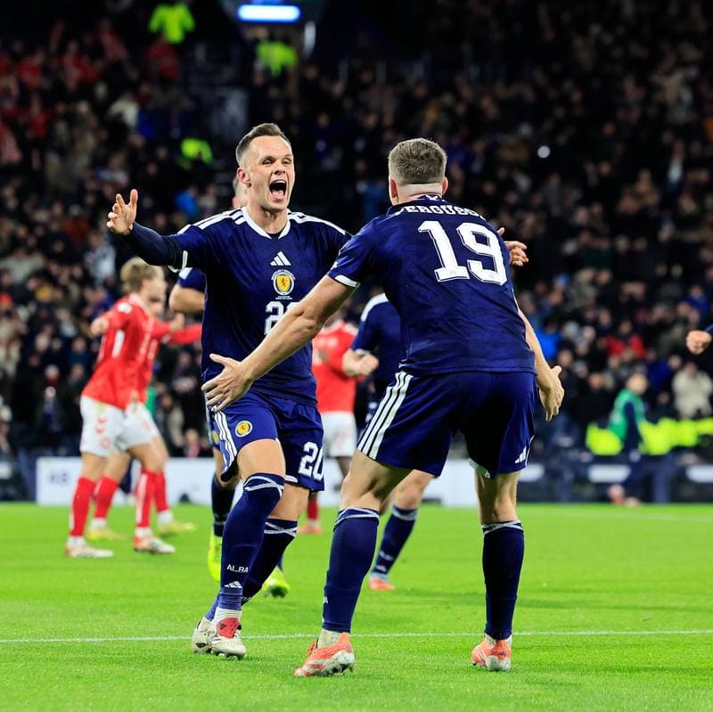 Football. 2026 FIFA World Cup Qualifiers. Scotland - Denmark. 18.11.2025