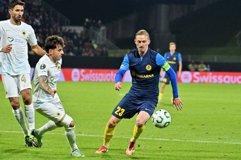 Football. UEFA Conference League. Celje - AEK Athens. 02.10.2025