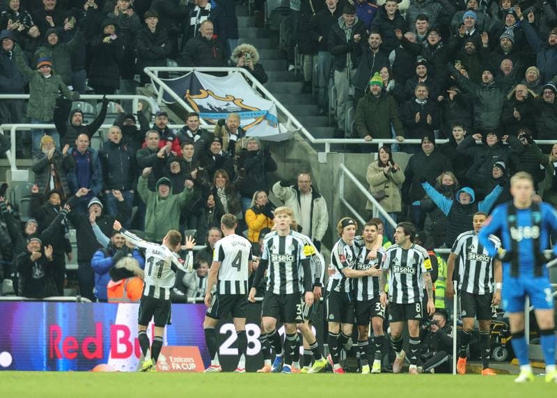 Football. Emirates FA Cup. Newcastle United - Bournemouth. 10.01.2026