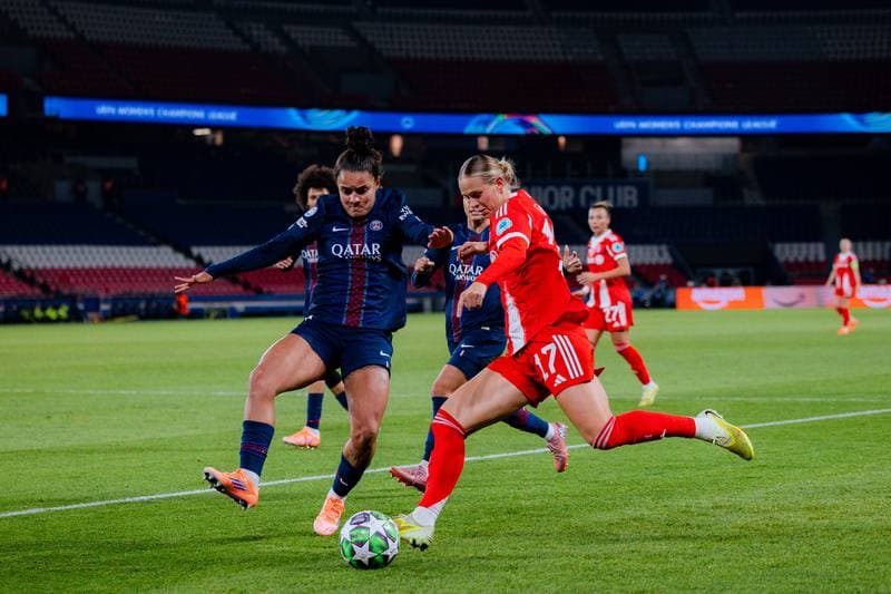 Football. UEFA Women's Champions League. Paris Saint-Germain - FC Bayern Munich. 16.03.2026