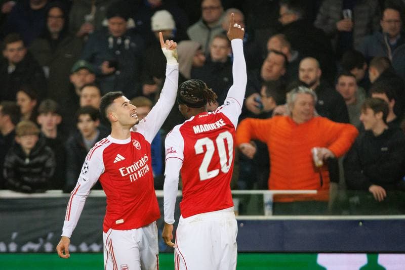 Football. UEFA Champions League. Club Brugge - Arsenal. 10.12.2025
