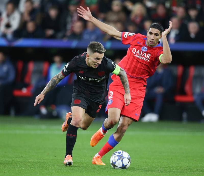 Football. UEFA Champions League. Bayer Leverkusen - Paris Saint-Germain. 21.10.2025