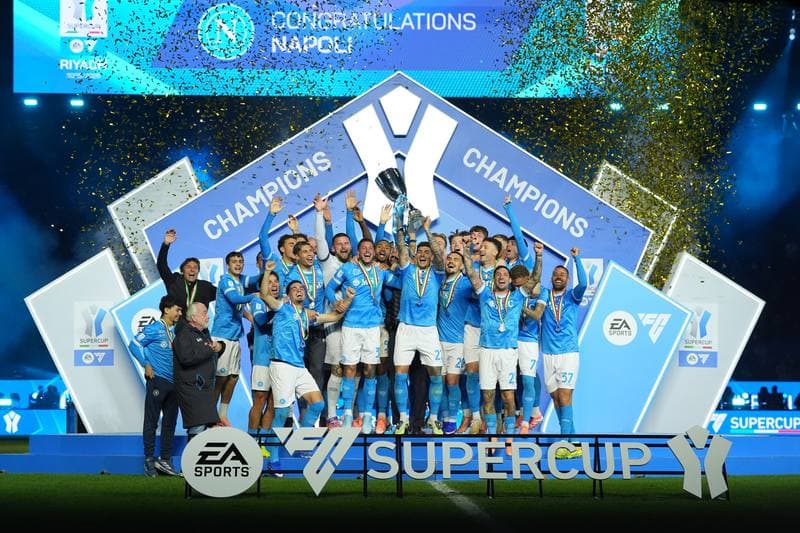 Football. EA Sports FC Supercup. Napoli - Bologna. 22.12.2025