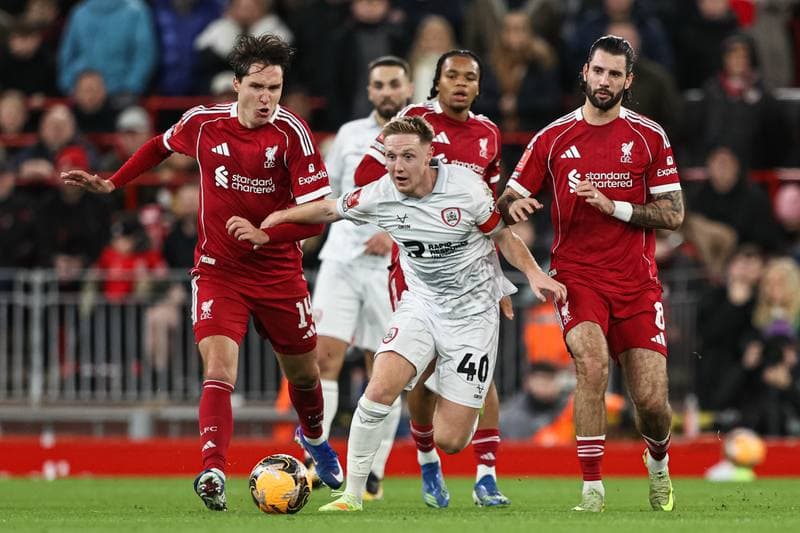 Football. Emirates FA Cup. Liverpool - Barnsley. 12.01.2026