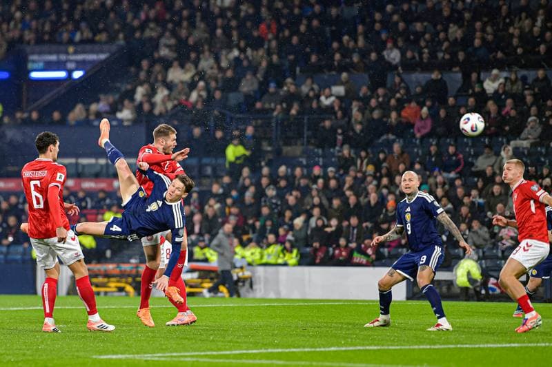 Football. 2026 FIFA World Cup Qualifiers. Scotland - Denmark. 18.11.2025