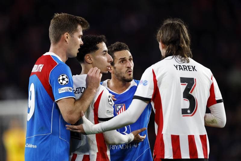 Football. UEFA Champions League. PSV Eindhoven - Atletico Madrid. 09.12.2025