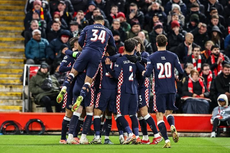 Football. UEFA Champions League. Liverpool - PSV Eindhoven. 26.11.2025