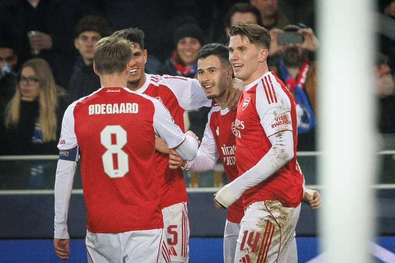 Football. UEFA Champions League. Club Brugge - Arsenal. 10.12.2025