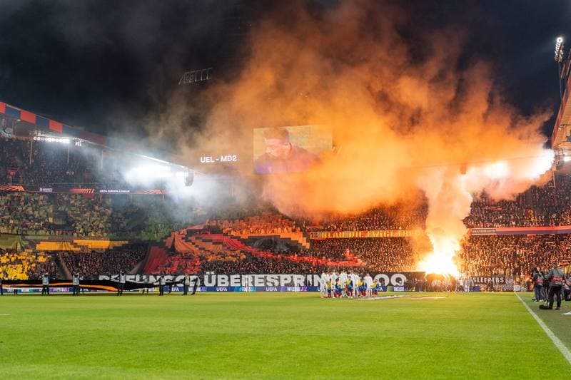 Football. UEFA Europa League. FC Basel 1893 - VfB Stuttgart. 02.10.2025
