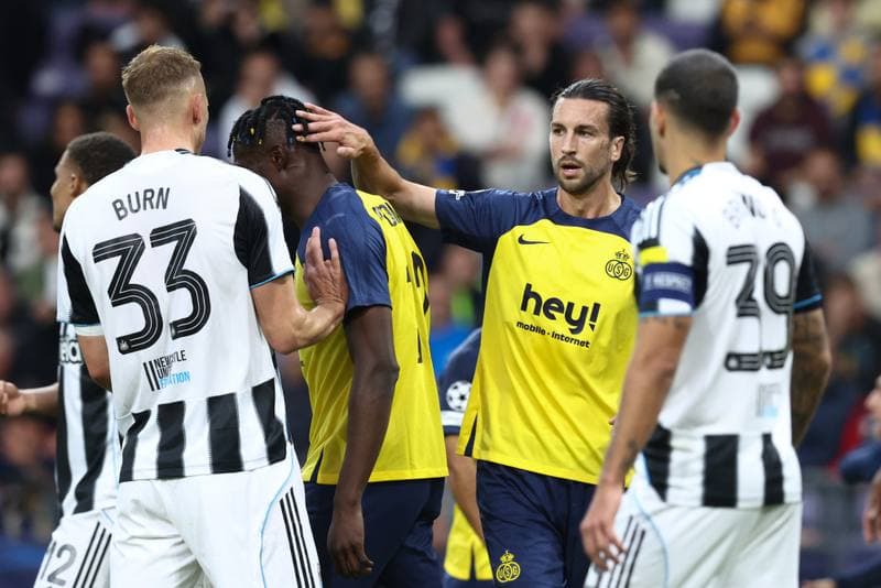 Football. UEFA Champions League. Royale Union Saint-Gilloise - Newcastle United. 01.10.2025