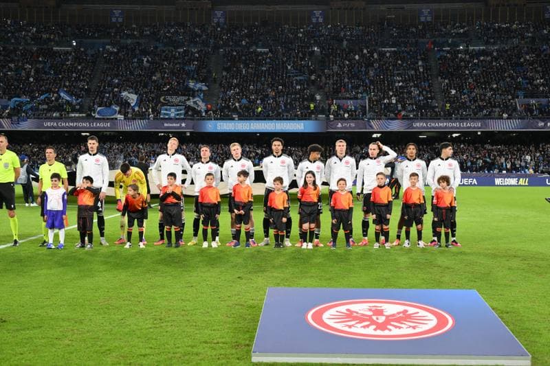 Football. UEFA Champions League. Napoli - Eintracht Frankfurt. 04.11.2025