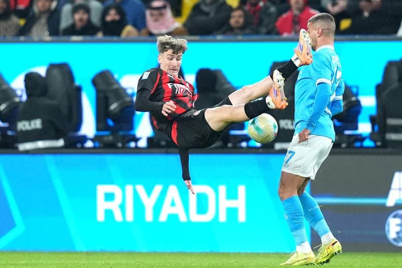 Football. EA Sports FC Supercup. Napoli - AC Milan. 18.12.2025
