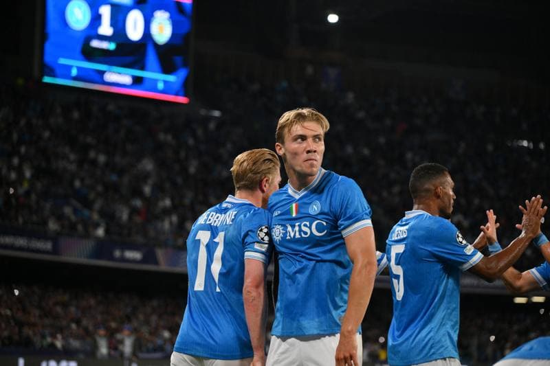 Football. UEFA Champions League. Napoli - Sporting CP. 01.10.2025