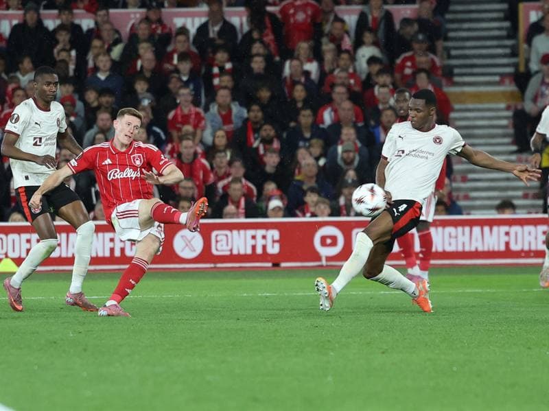 Football. UEFA Europa League. Nottingham Forest - FC Midtjylland. 02.10.2025
