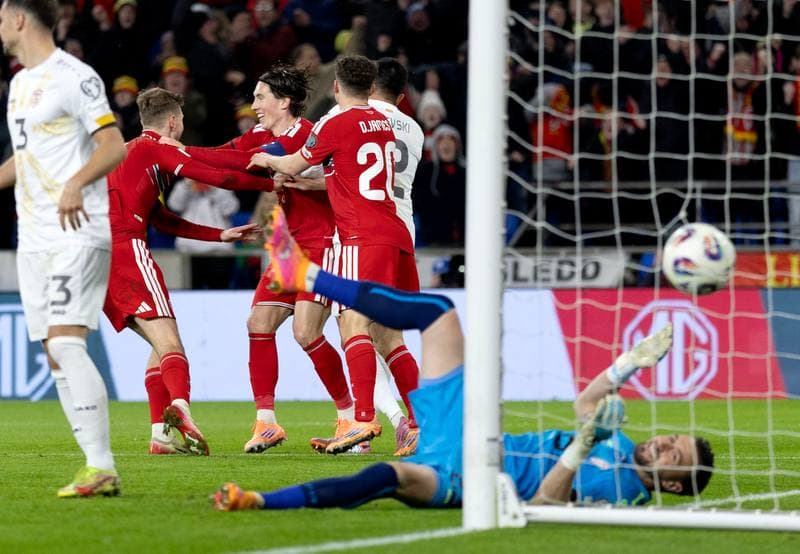 Football. 2026 FIFA World Cup Qualifiers. Wales - North Macedonia. 18.11.2025