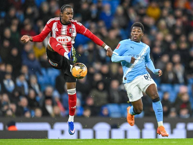 Football. Emirates FA Cup. Manchester City - Exeter City. 10.01.2026