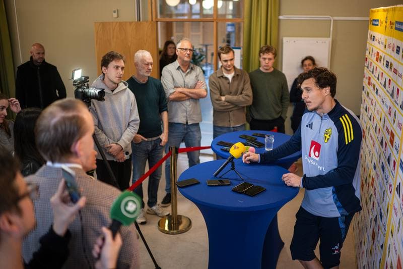 Football. Sweden. Mixed Zone. 08.10.2025