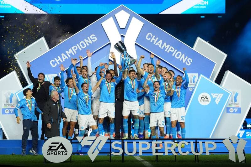 Football. EA Sports FC Supercup. Napoli - Bologna. 22.12.2025