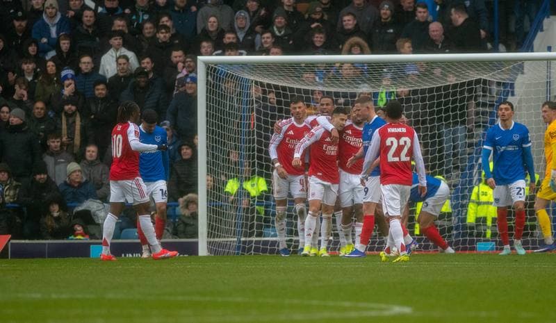 Football. Emirates FA Cup. Portsmouth - Arsenal. 11.01.2026
