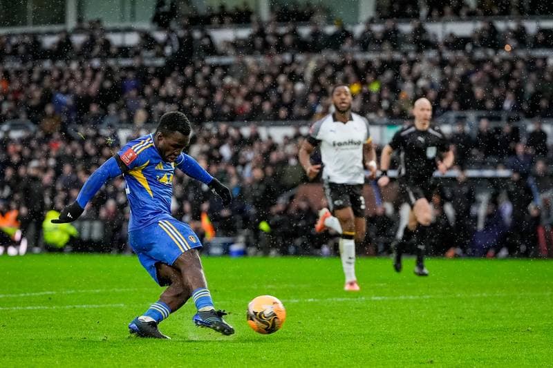 Football. Emirates FA Cup. Derby County - Leeds United. 11.01.2026