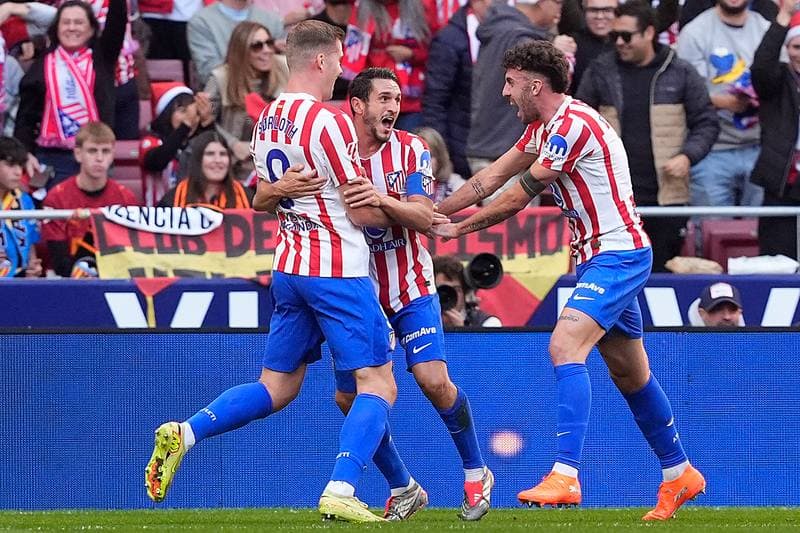 Football. La Liga. Atletico Madrid - Valencia CF. 13.12.2025