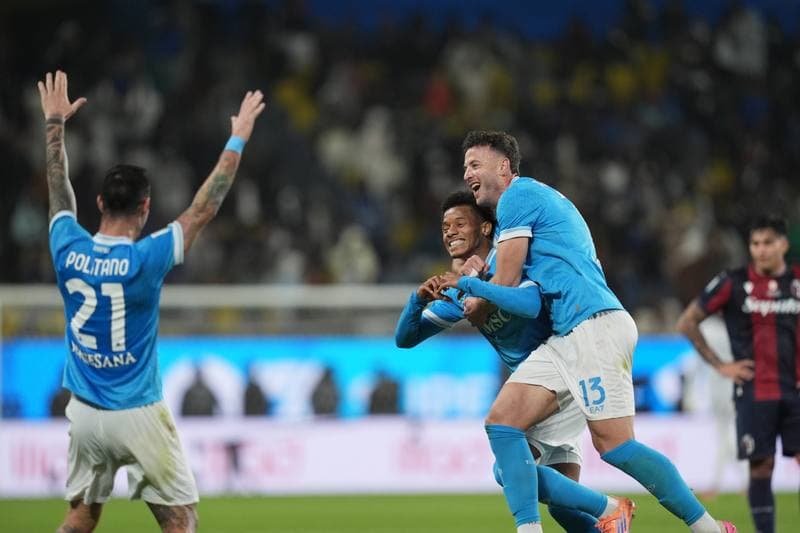 Football. EA Sports FC Supercup. Napoli - Bologna. 22.12.2025