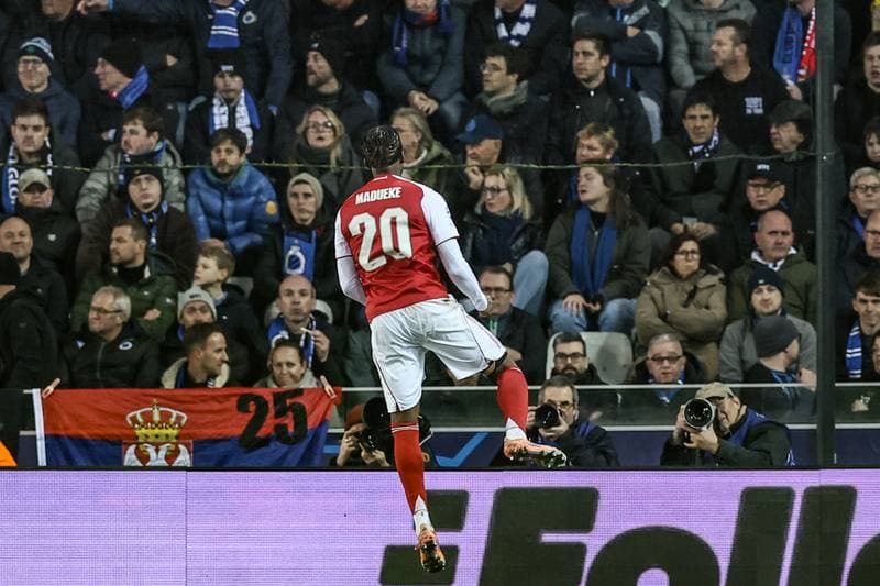 Football. UEFA Champions League. Club Brugge - Arsenal. 10.12.2025