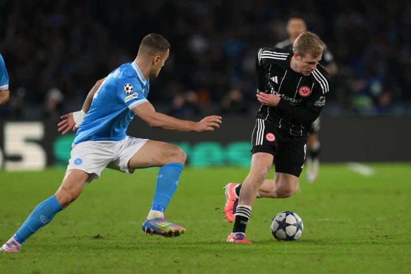 Football. UEFA Champions League. Napoli - Eintracht Frankfurt. 04.11.2025