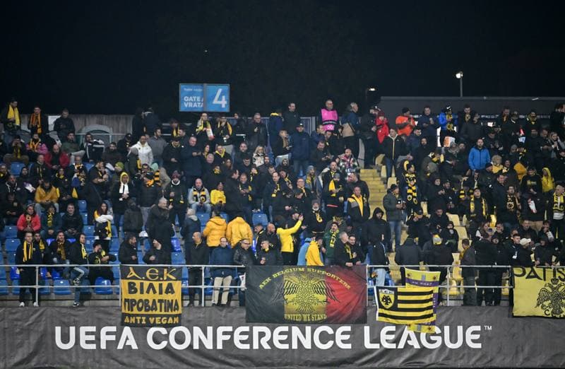Football. UEFA Conference League. Celje - AEK Athens. 02.10.2025