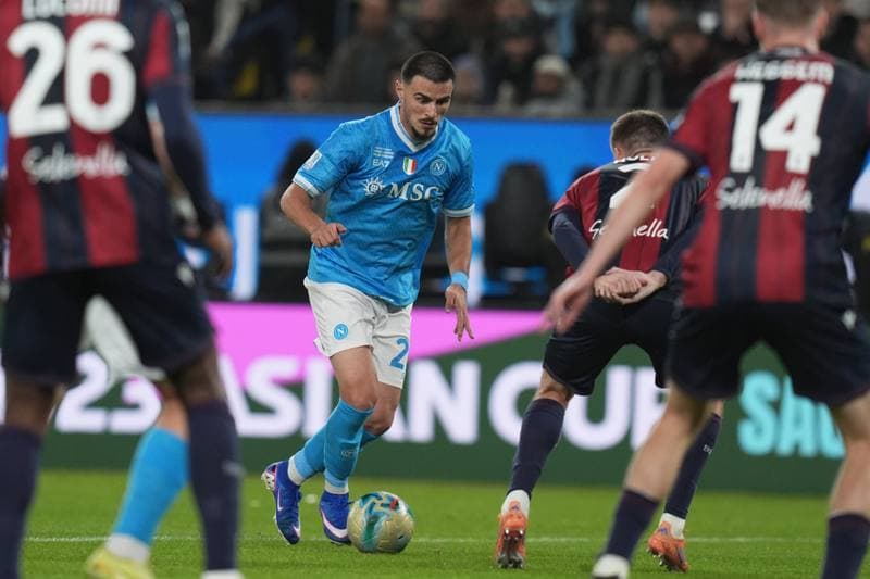 Football. EA Sports FC Supercup. Napoli - Bologna. 22.12.2025