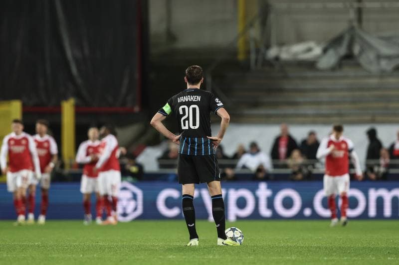 Football. UEFA Champions League. Club Brugge - Arsenal. 10.12.2025