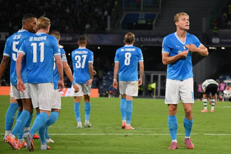 Football. UEFA Champions League. Napoli - Sporting CP. 01.10.2025
