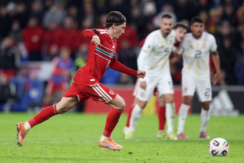 Football. 2026 FIFA World Cup Qualifiers. Wales - North Macedonia. 18.11.2025