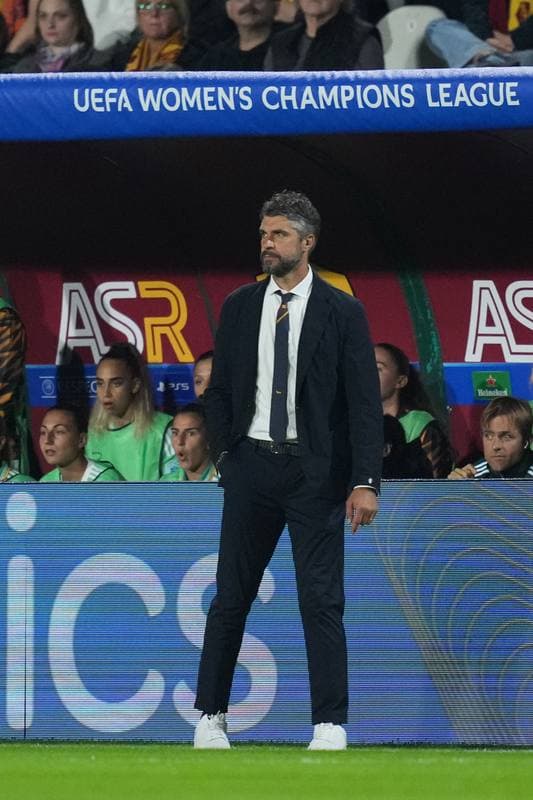 Football. UEFA Women's Champions League. AS Roma - FC Barcelona. 15.10.2025