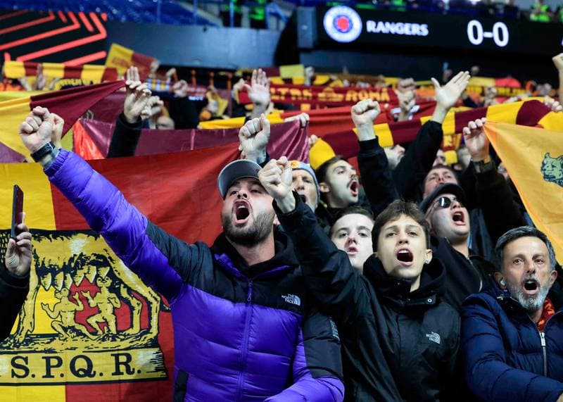 Football. UEFA Europa League. Rangers - A.S. Roma. 06.11.2025