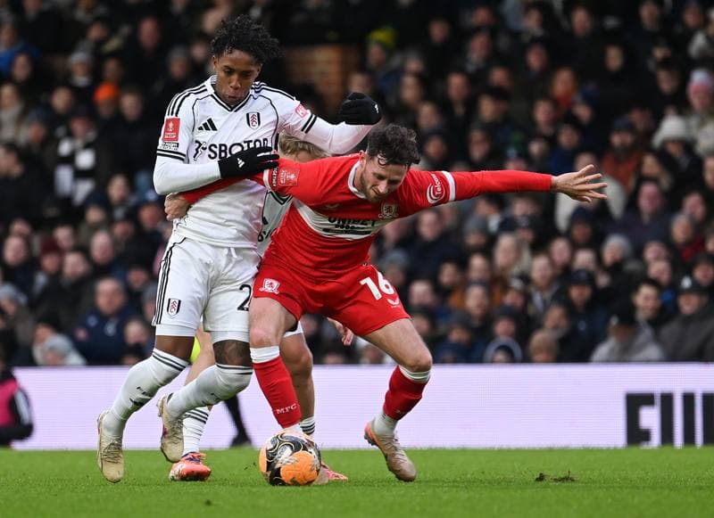 Football. Emirates FA Cup. Fulham - Middlesbrough. 10.01.2026