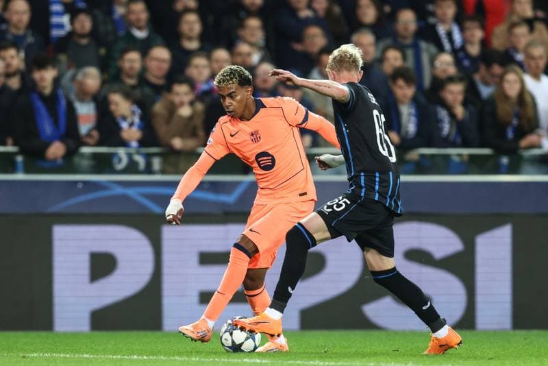 Football. UEFA Champions League. Club Brugge - Barcelona. 05.11.2025