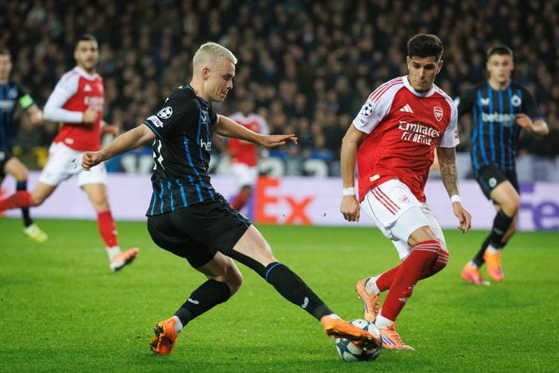 Football. UEFA Champions League. Club Brugge - Arsenal. 10.12.2025