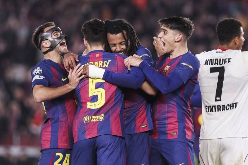 Football. UEFA Champions League. FC Barcelona - Eintracht Frankfurt. 09.12.2025