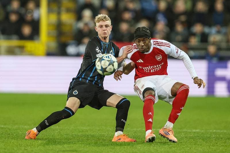 Football. UEFA Champions League. Club Brugge - Arsenal. 10.12.2025