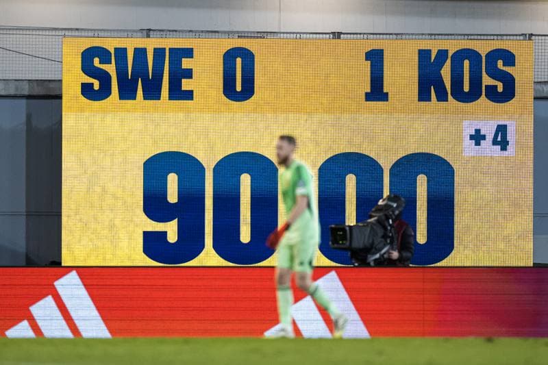 Football. FIFA World Cup Qualifier. Sweden - Kosovo. 13.10.2025